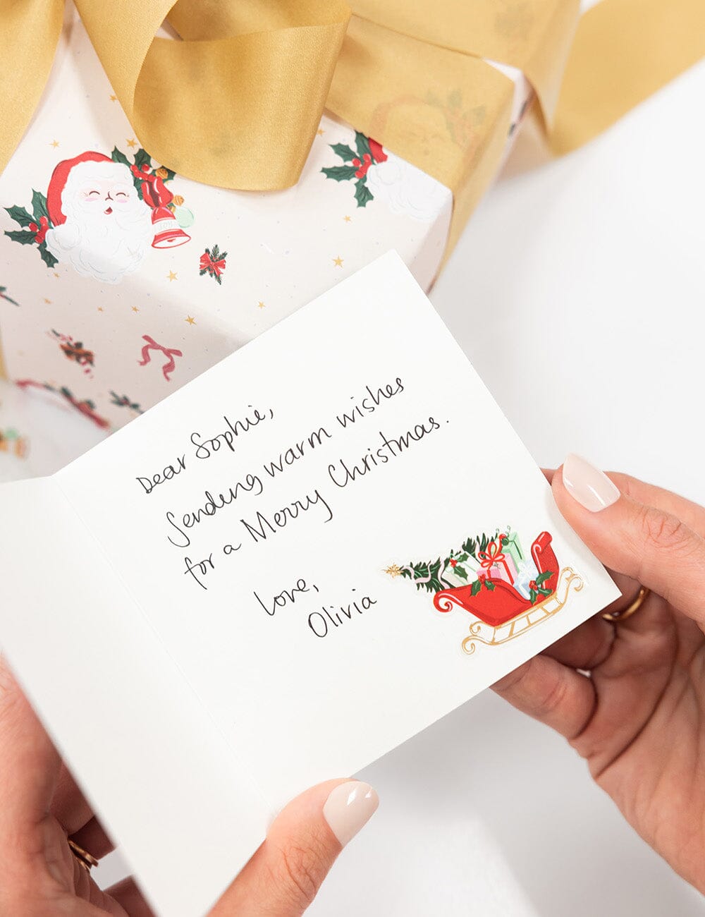 Christmas Cheerful Santa Sticker Sheet