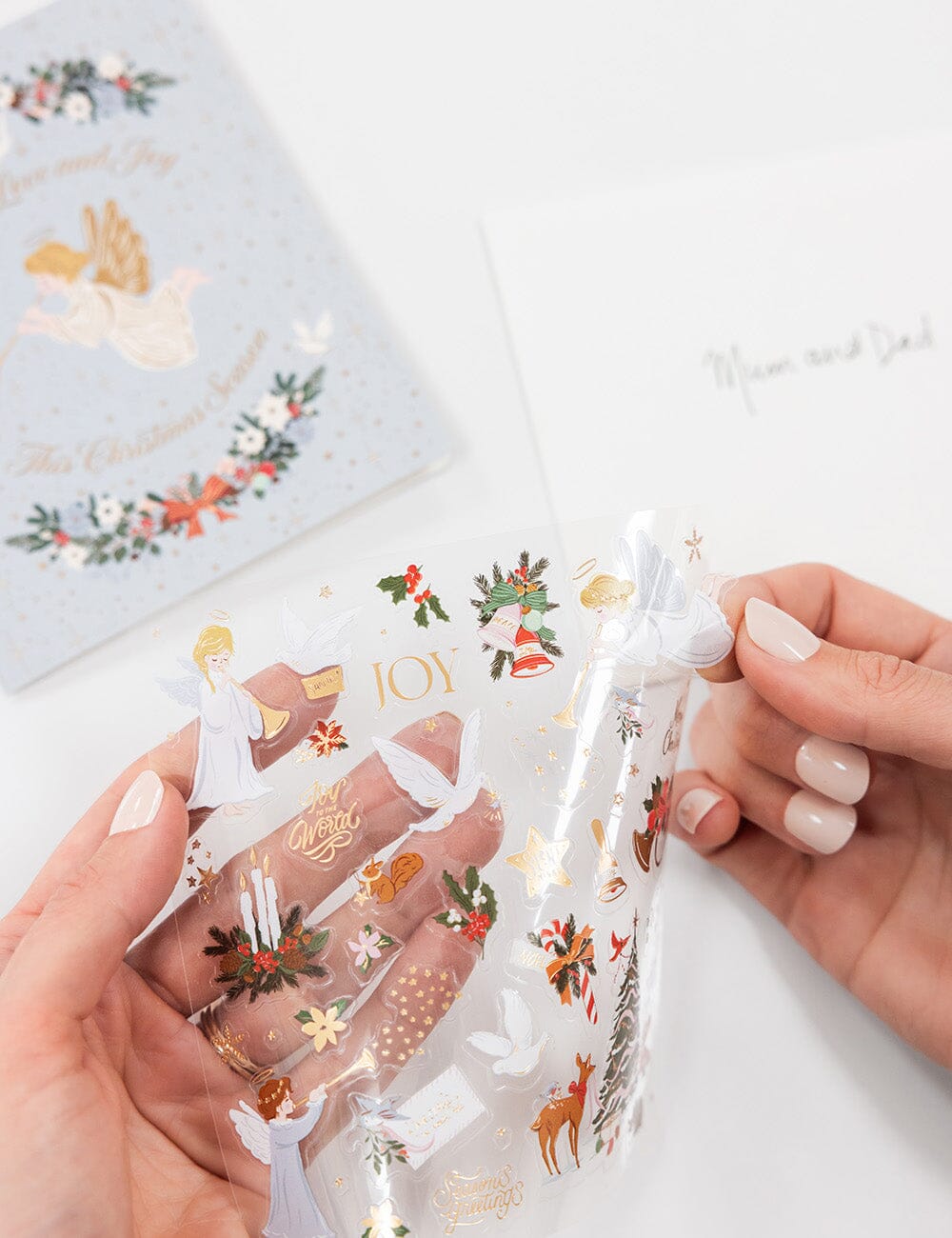 Christmas Angels Sticker Sheet