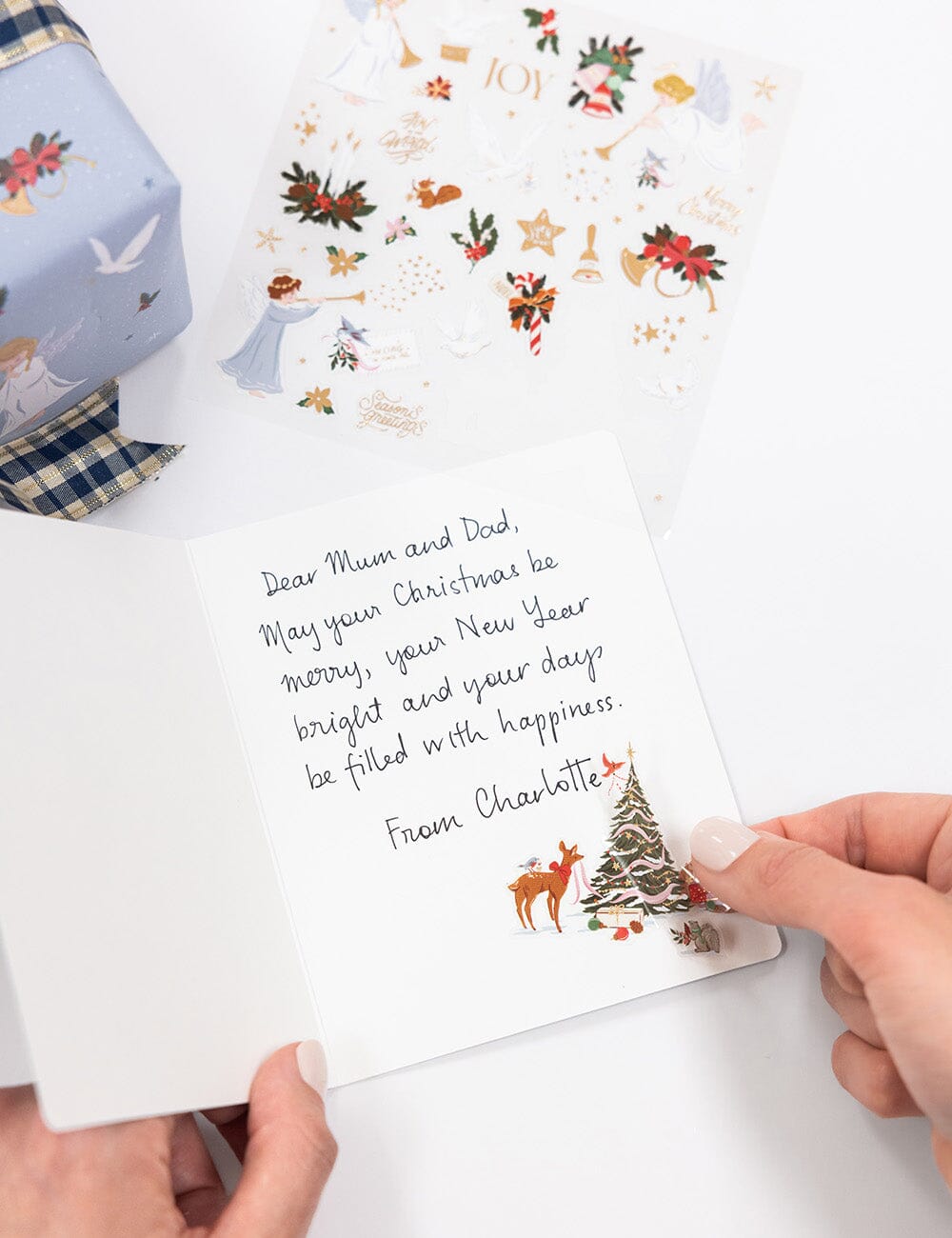 Christmas Angels Sticker Sheet