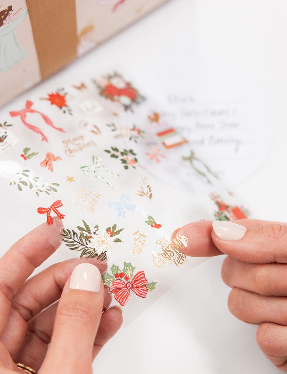 Christmas Bows & Florals Sticker Sheet