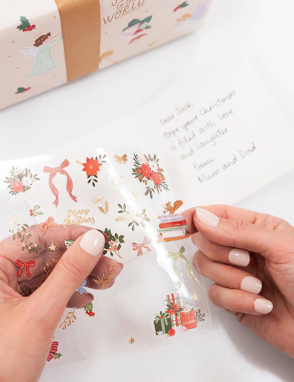 Christmas Bows & Florals Sticker Sheet