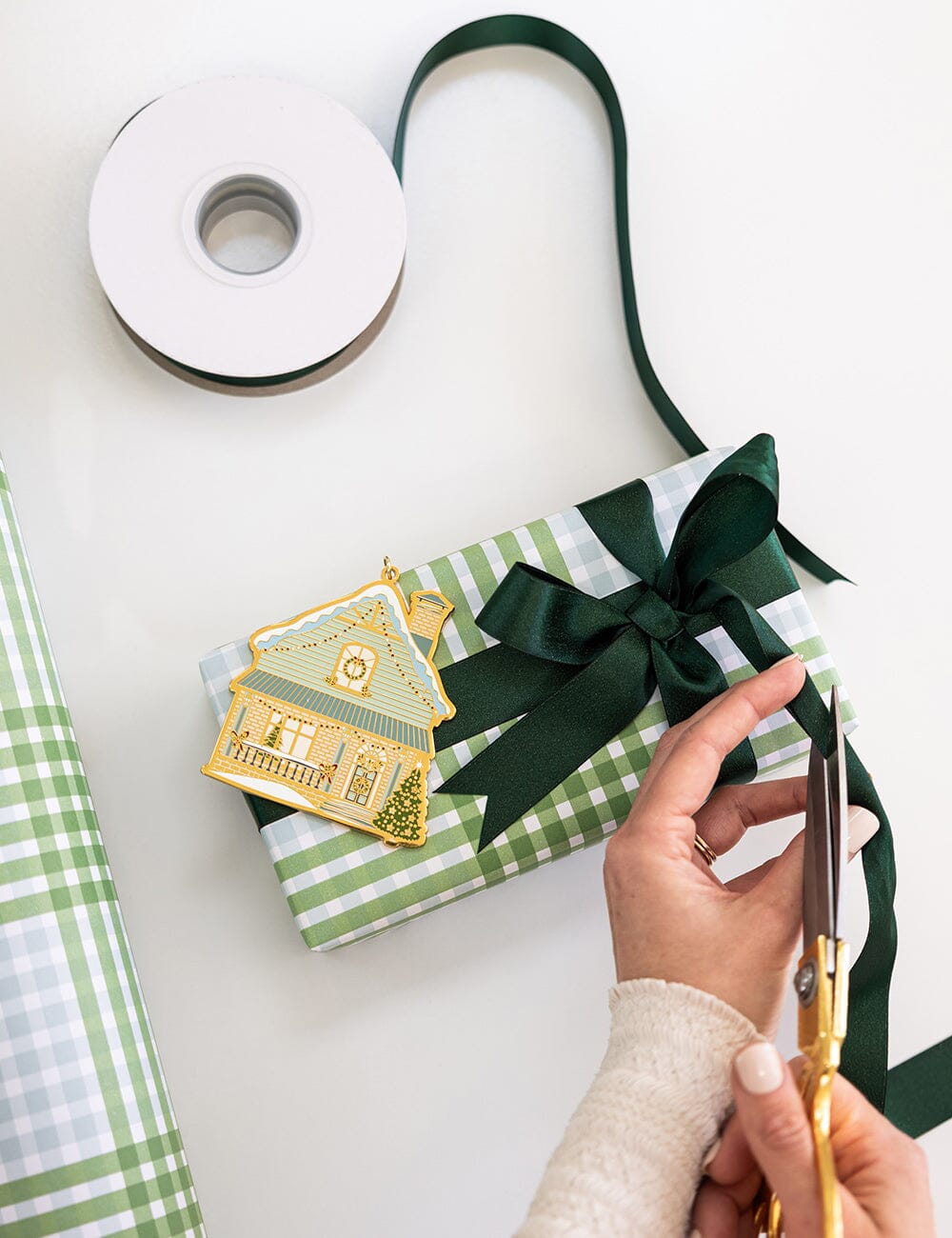 Spruce Shimmer Satin Ribbon 30 Meters