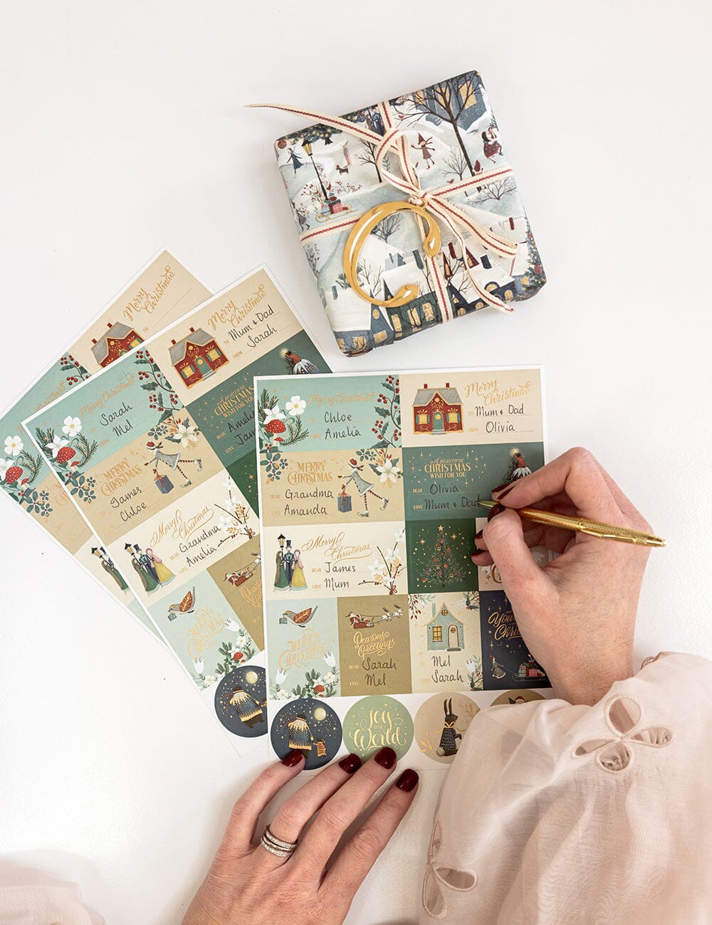 "The Christmas Village" Sticker Pack - 45 stickers Stickers Bespoke Letterpress 