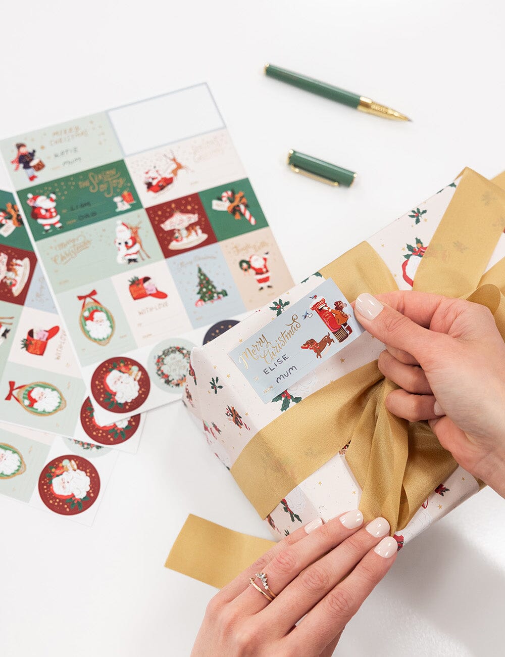 Christmas Santas Sticker Pack - 45 stickers