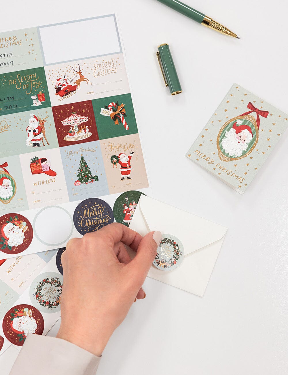 Christmas Santas Sticker Pack - 45 stickers