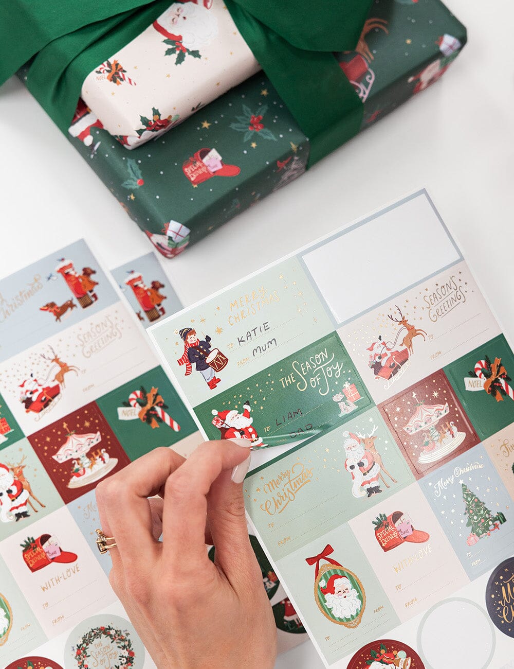 Christmas Santas Sticker Pack - 45 stickers