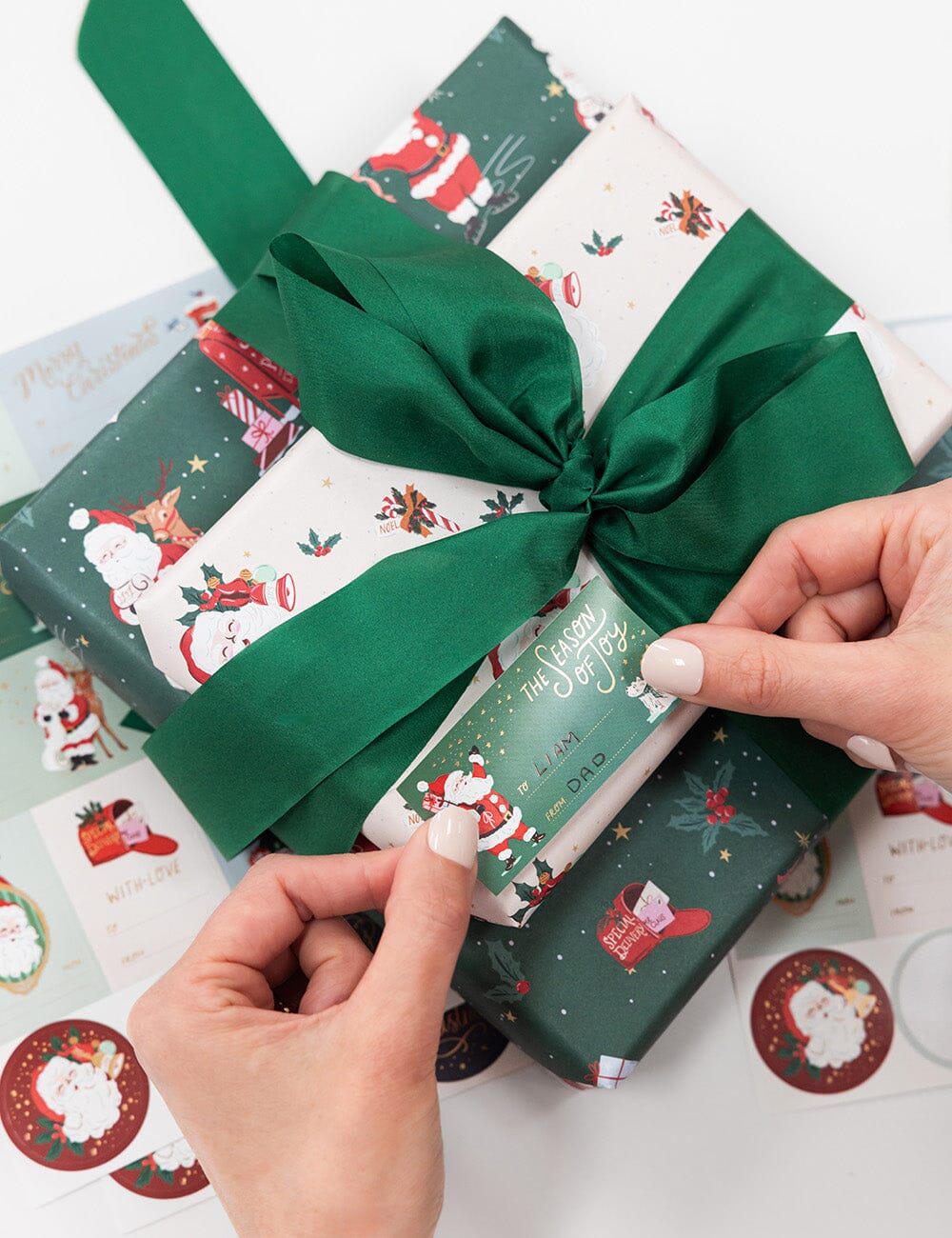 Christmas Santas Sticker Pack - 45 stickers