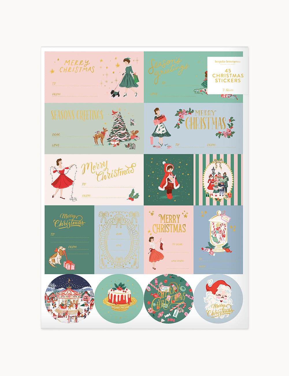 Season of Joy Sticker Pack - 45 stickers Stickers Bespoke Letterpress 