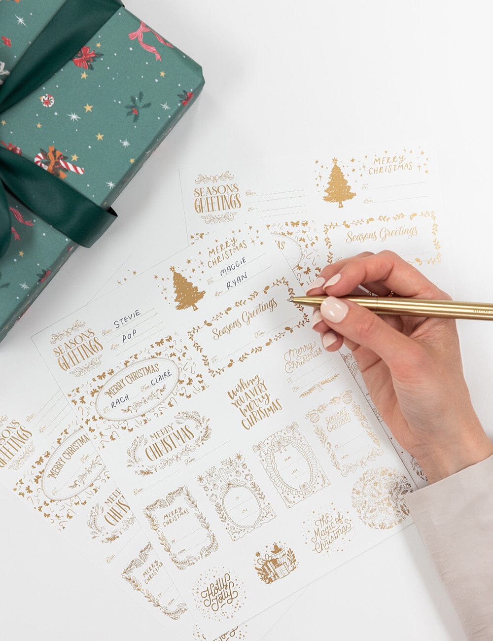 Classic Christmas Stickers Pack - 45 stickers