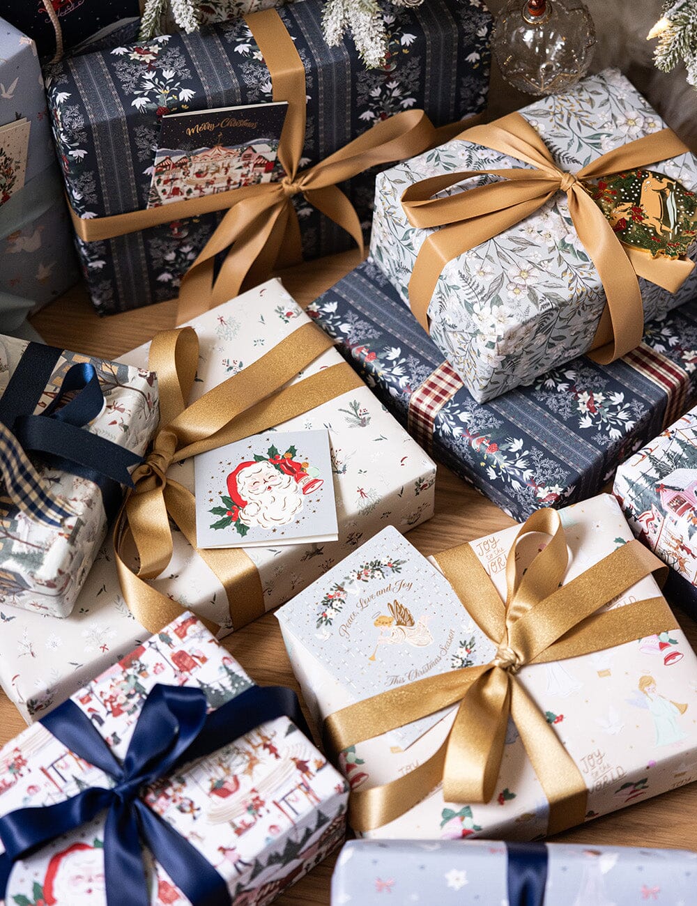 Jingle Bells Santa Square Card