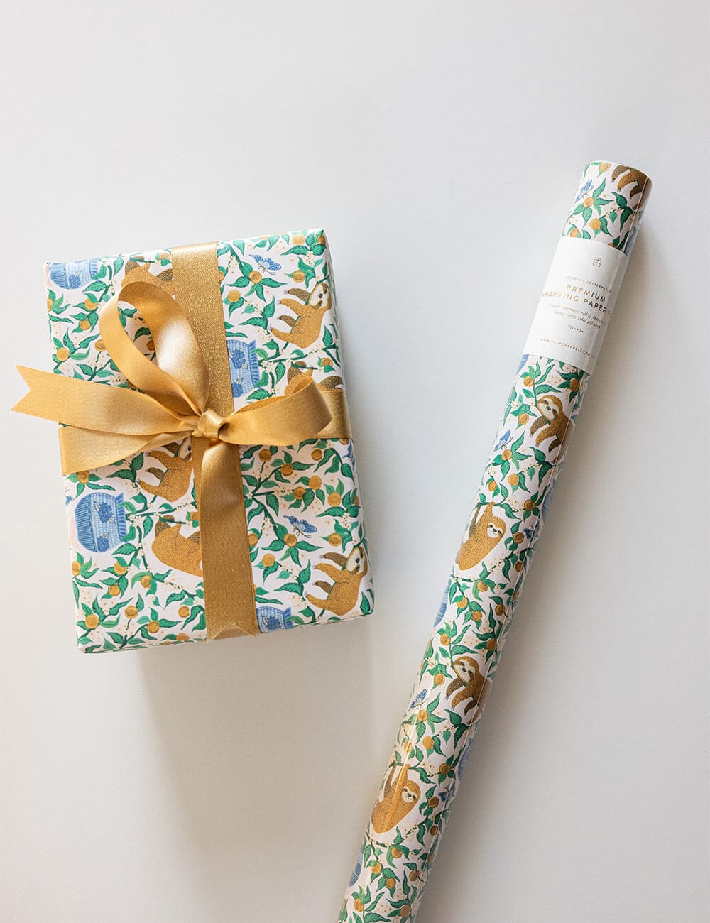 Gift Wrap Roll 3m - Sloth