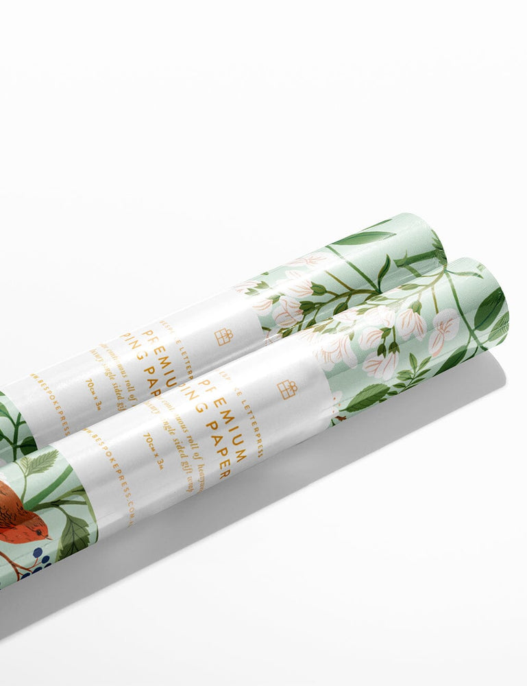 Gift Wrap Roll - Sparrows Gift Wrapping Bespoke Letterpress 