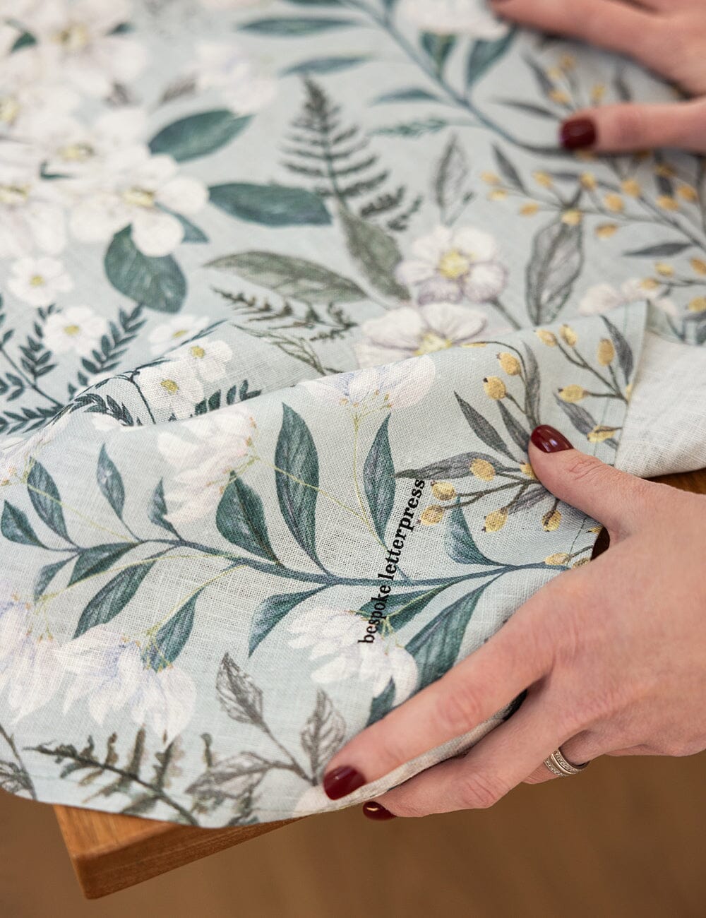 Ivory Garden Linen Tablecloth