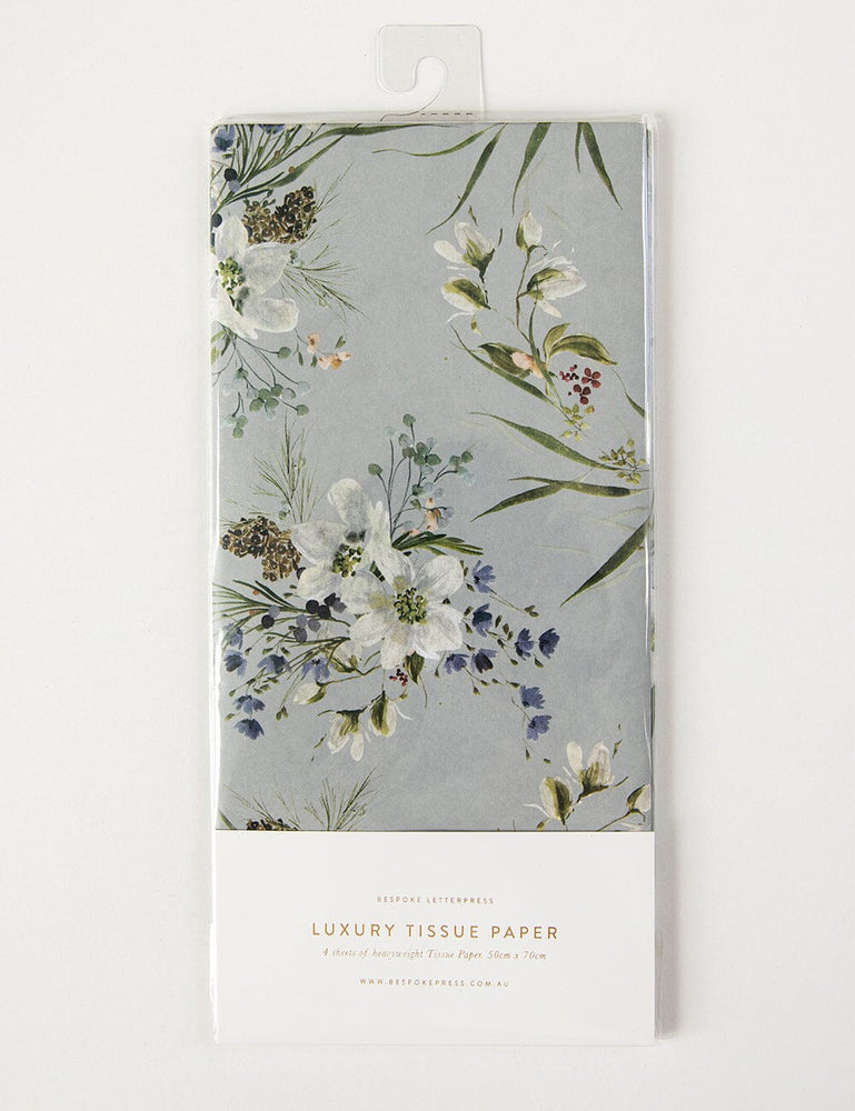 4pk Tissue Paper - English Garden (Dew) Tissue Paper Bespoke Letterpress 