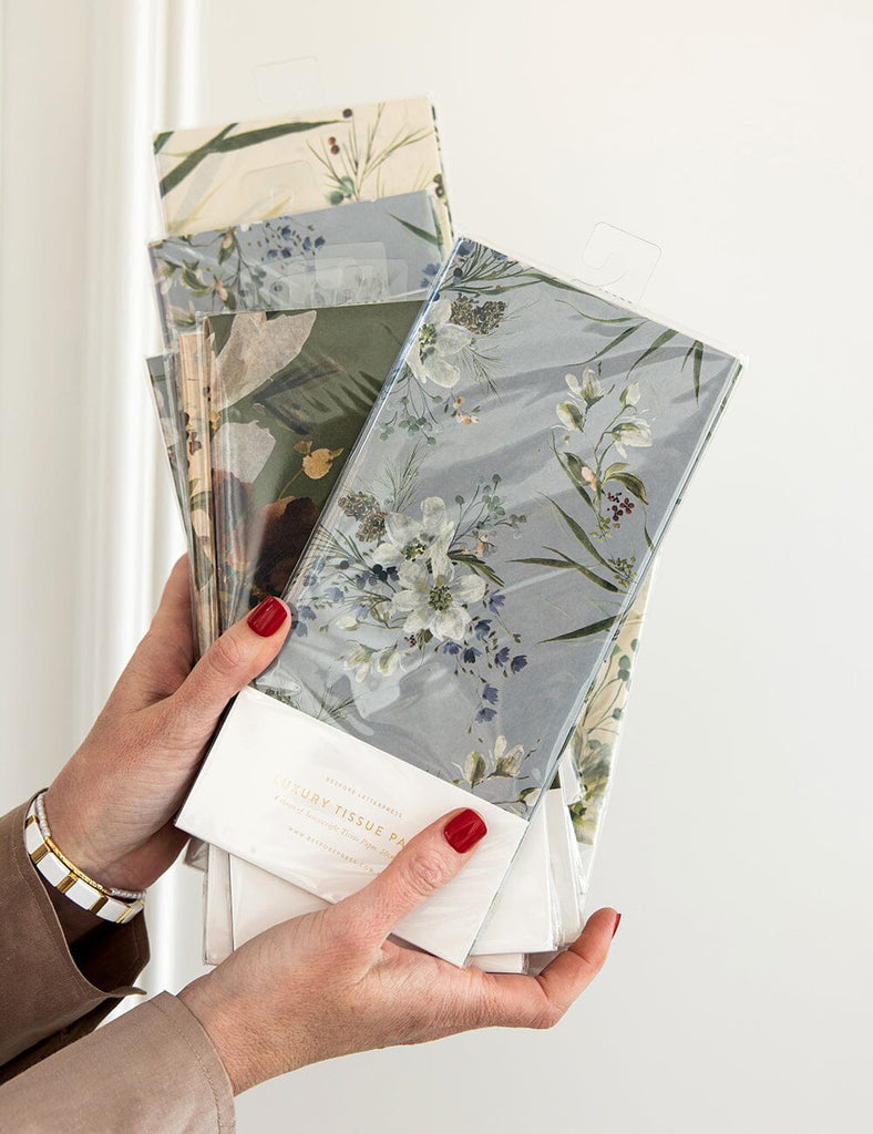 4pk Tissue Paper English Garden (Dew)