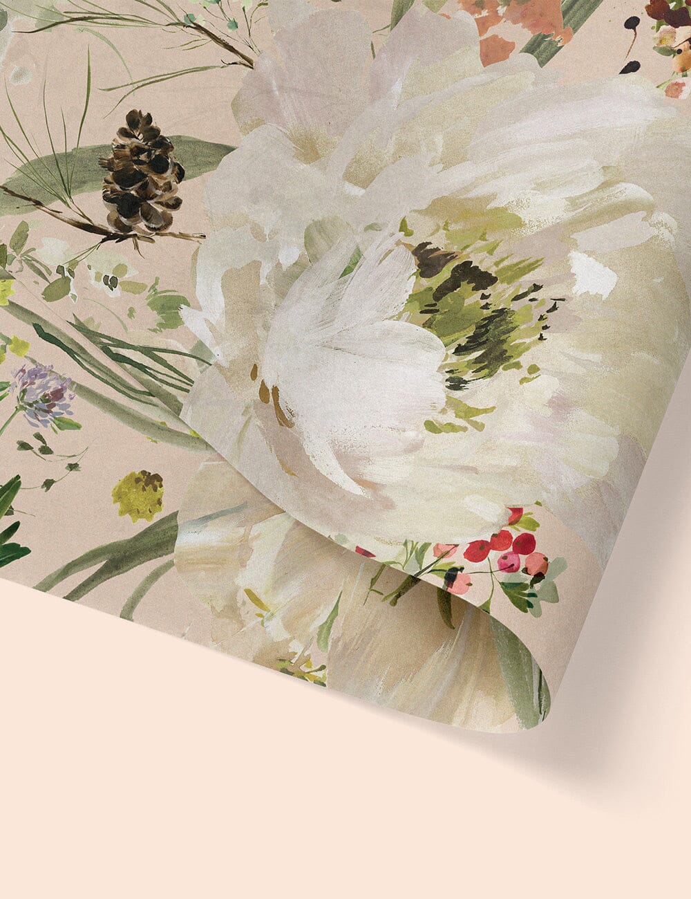 4pk Tissue Paper - Summer Peonies (Blush)