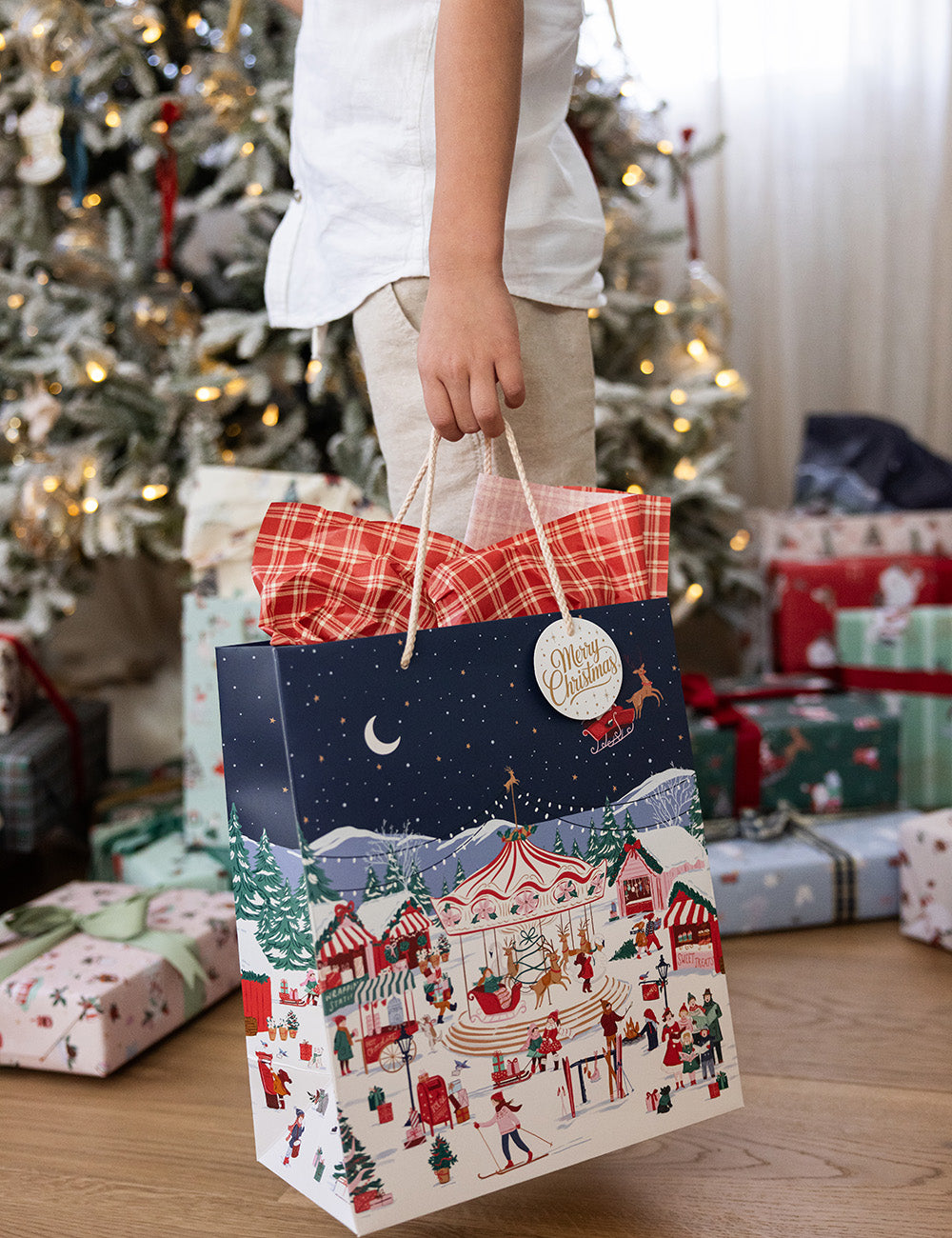 Tissue Paper - Christmas Red Check