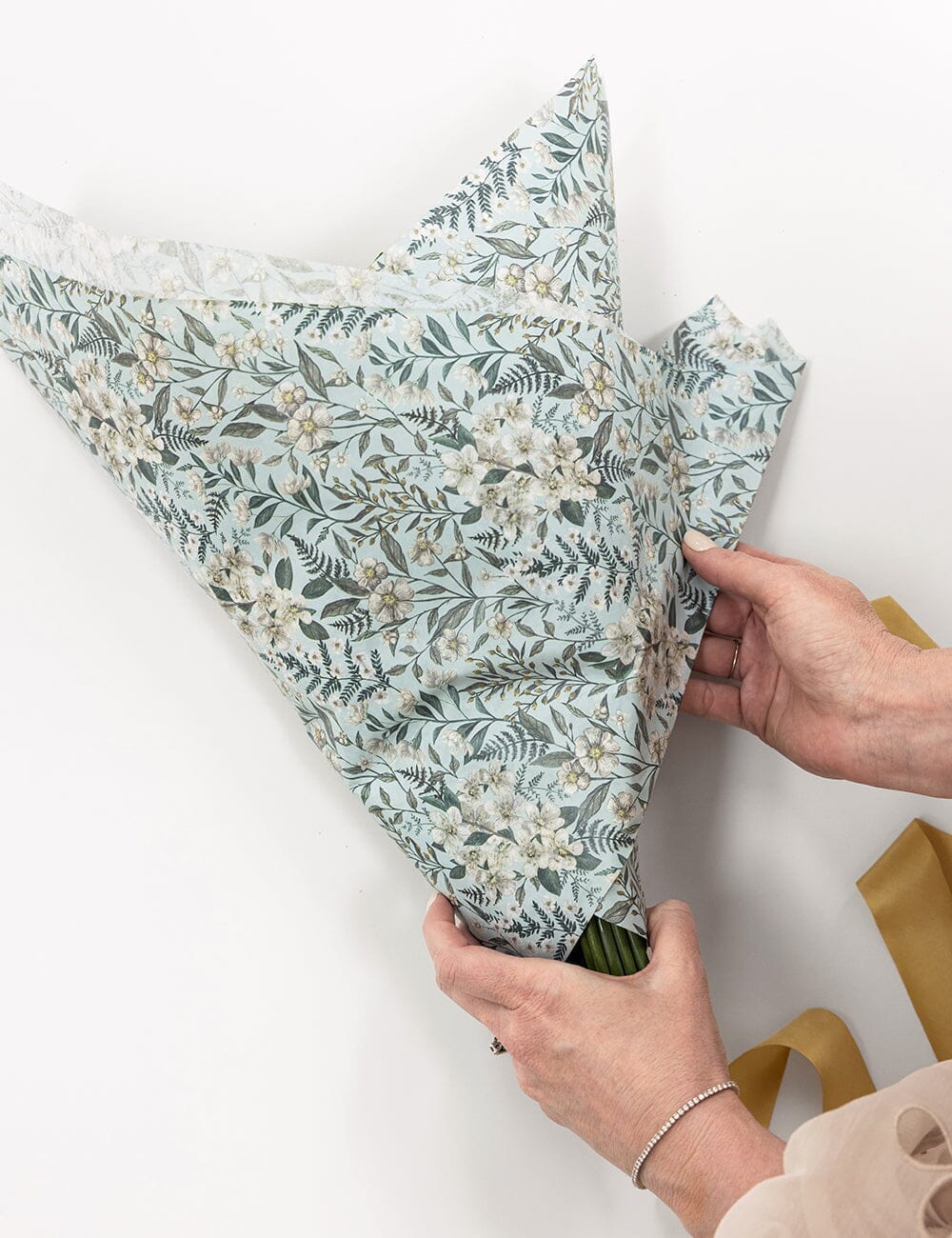 30pk Tissue Paper - Ivory Garden