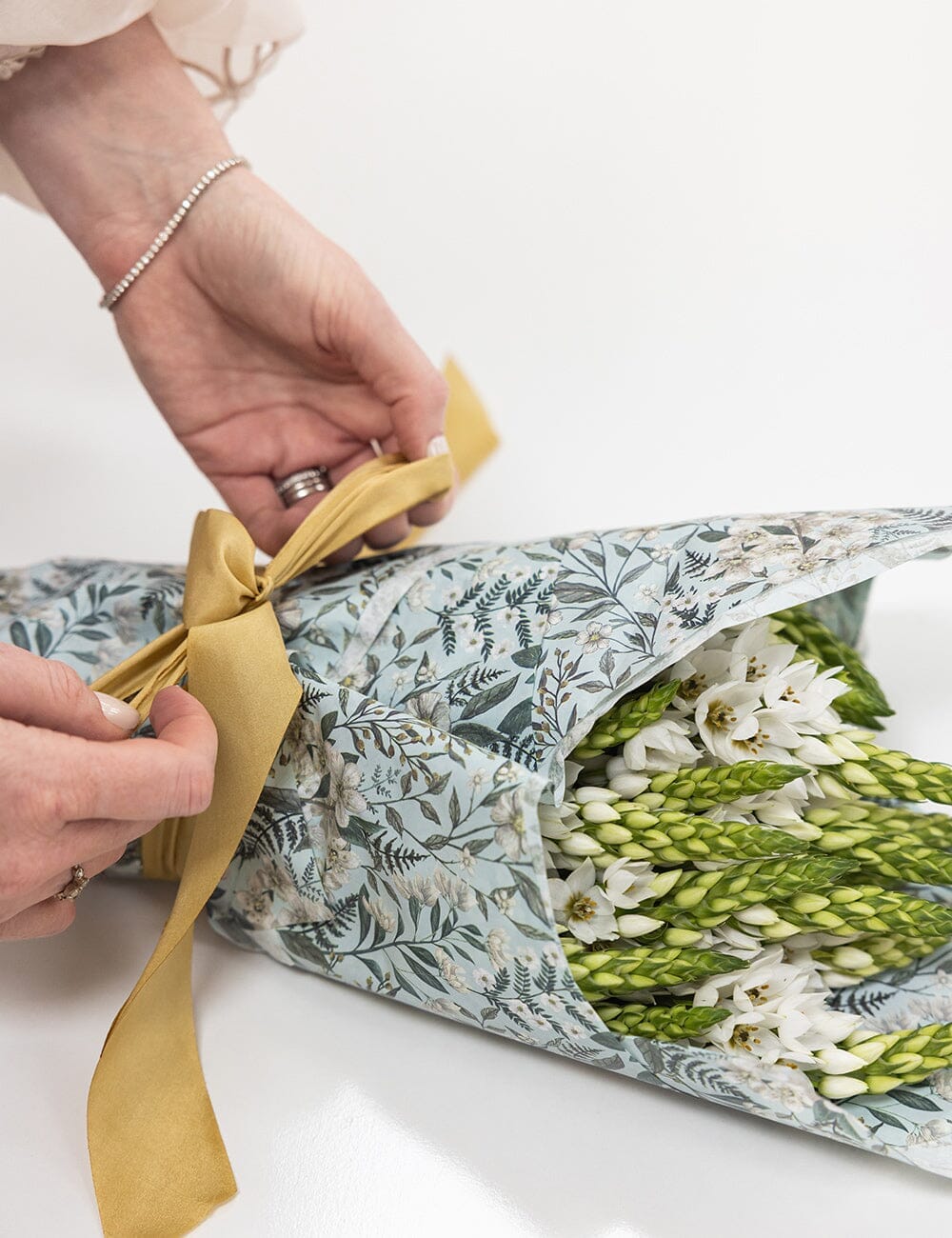 100pk Tissue Paper - Ivory Garden