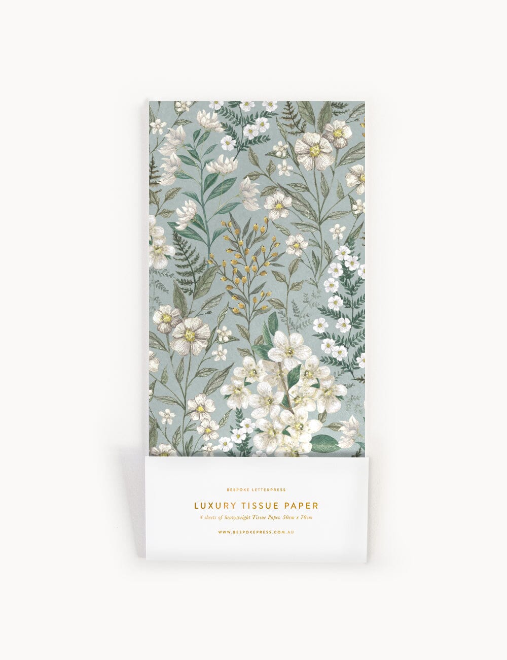 4pk Tissue Paper - Ivory Garden