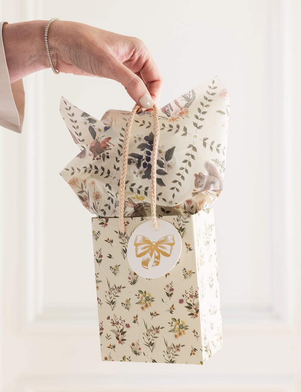 4pk Tissue Paper - Wildflower Trellis