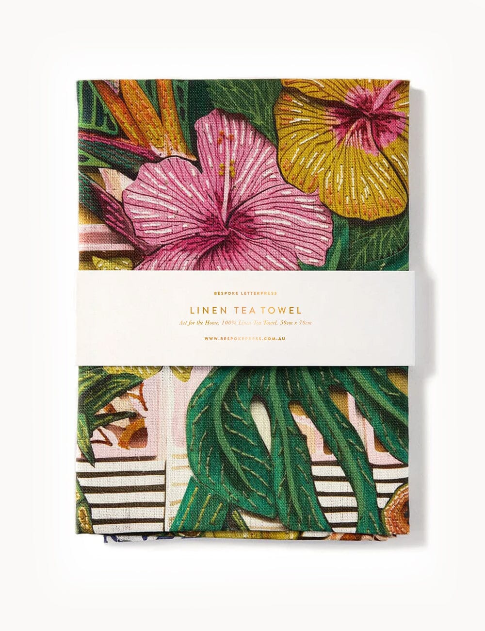 Tropical Paradise 100% Linen Tea Towel