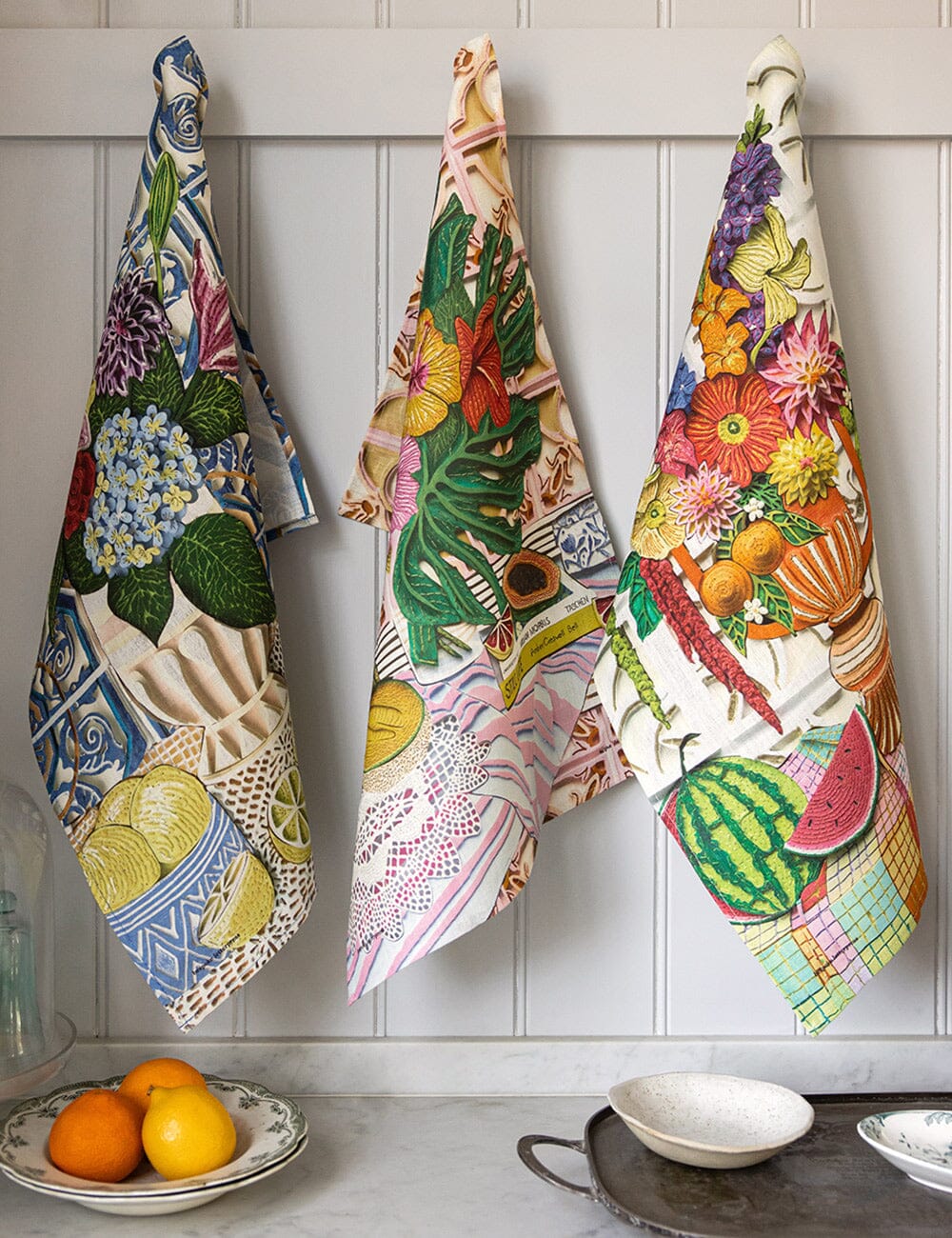 Tropical Paradise 100% Linen Tea Towel