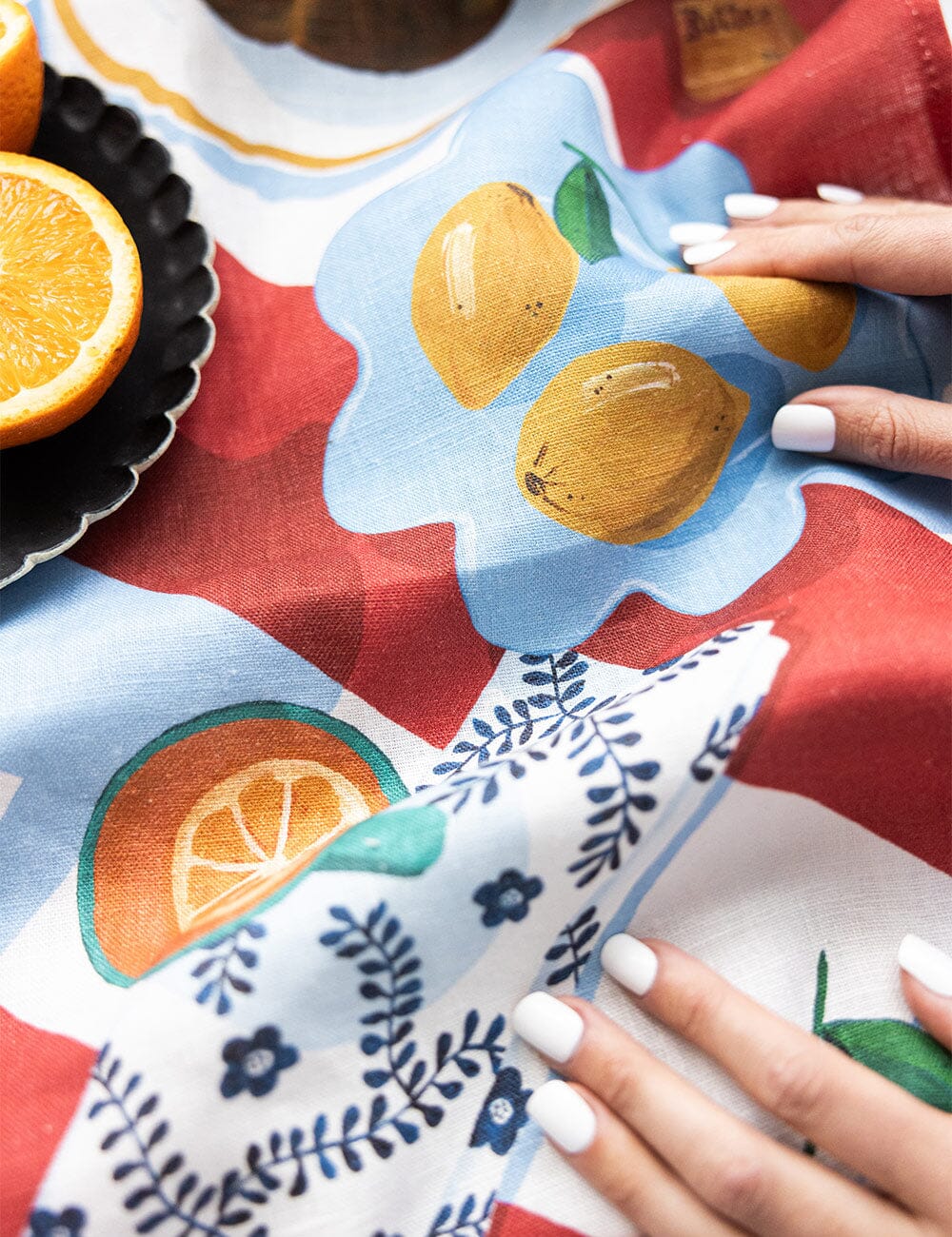 Brunch 100% Linen Tea Towel