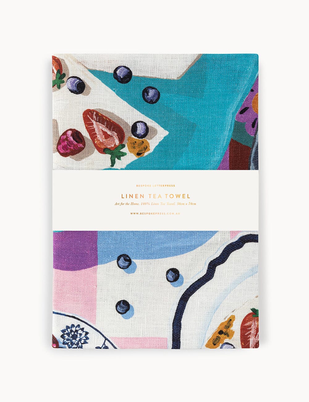 Passionfruit Pavlova 100% Linen Tea Towel