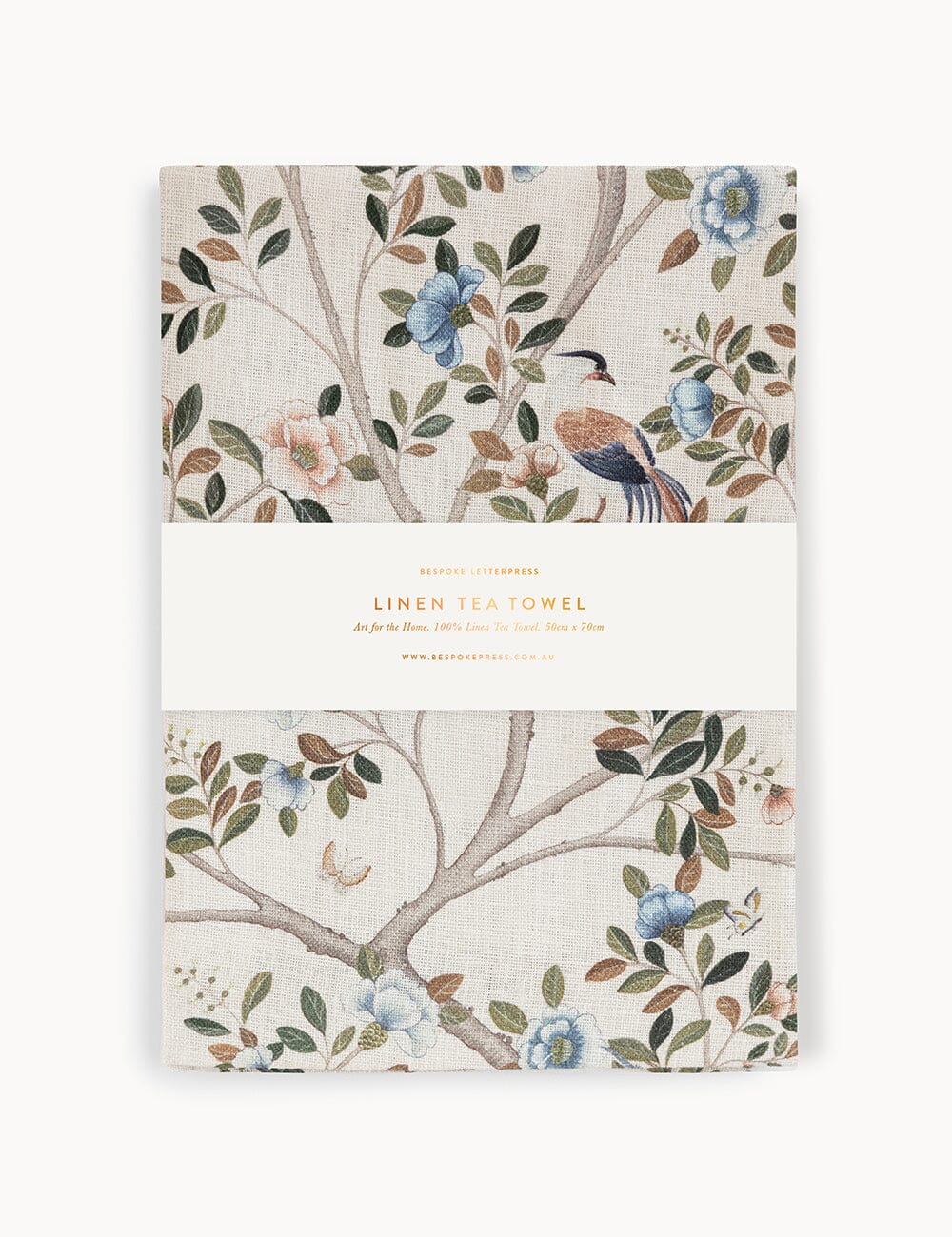 Camellia Tree 100% Linen Tea Towel