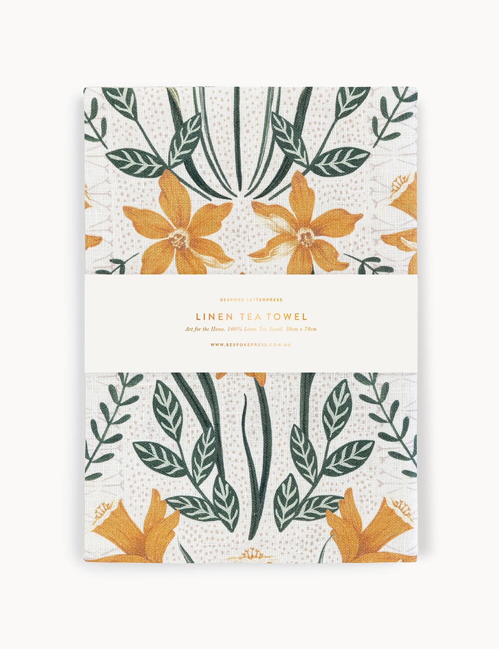 Daffodil 100% Linen Tea Towel