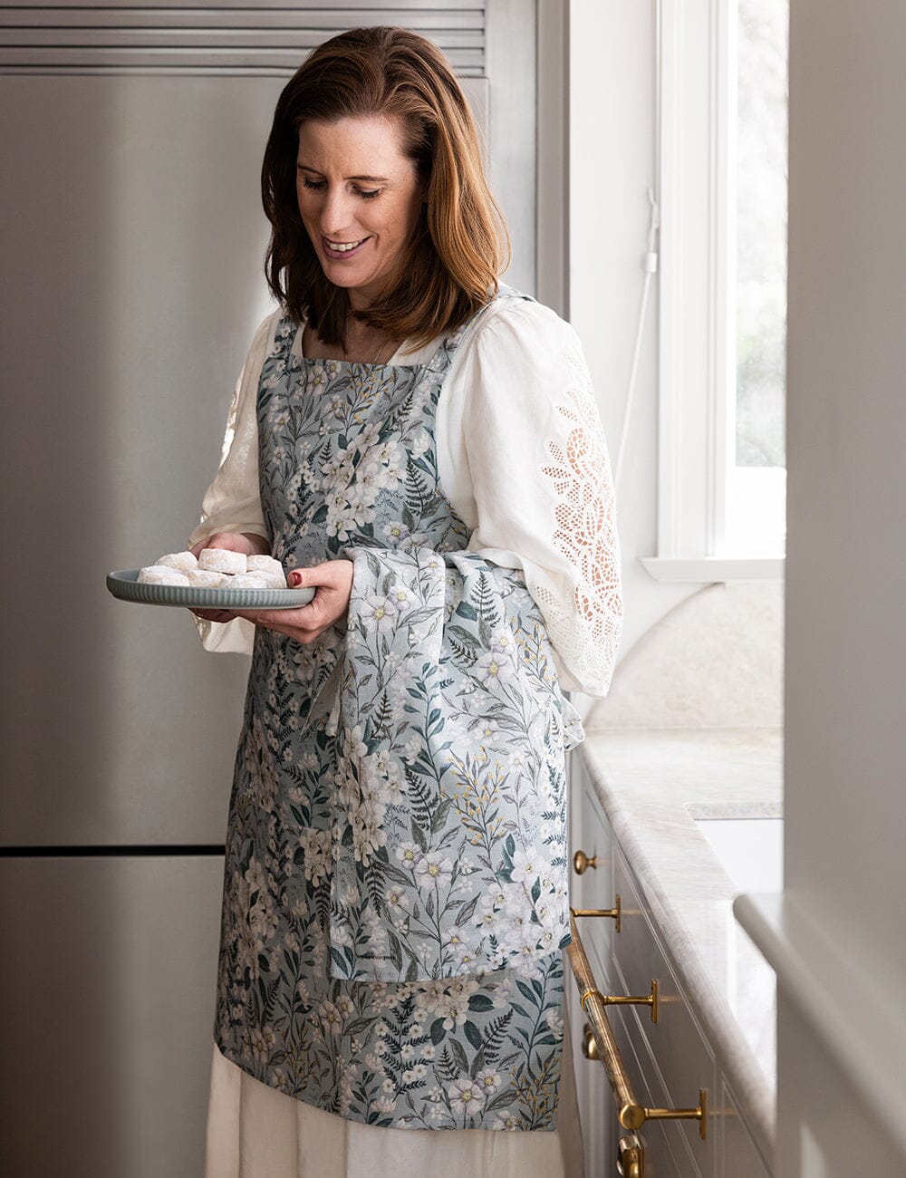 Ivory Garden 100% Linen Tea Towel