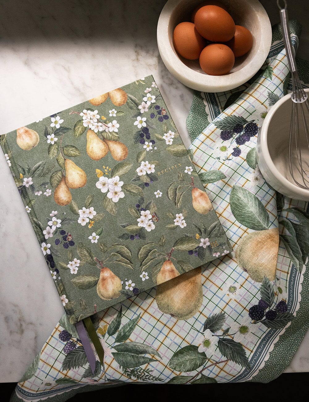 Pears 100% Linen Tea Towel
