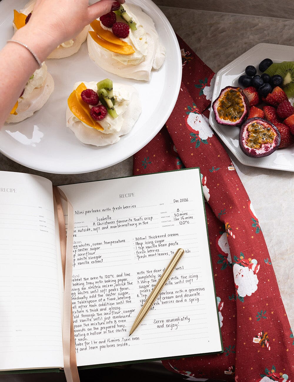 Jingle Bells 100% Linen Tea Towel