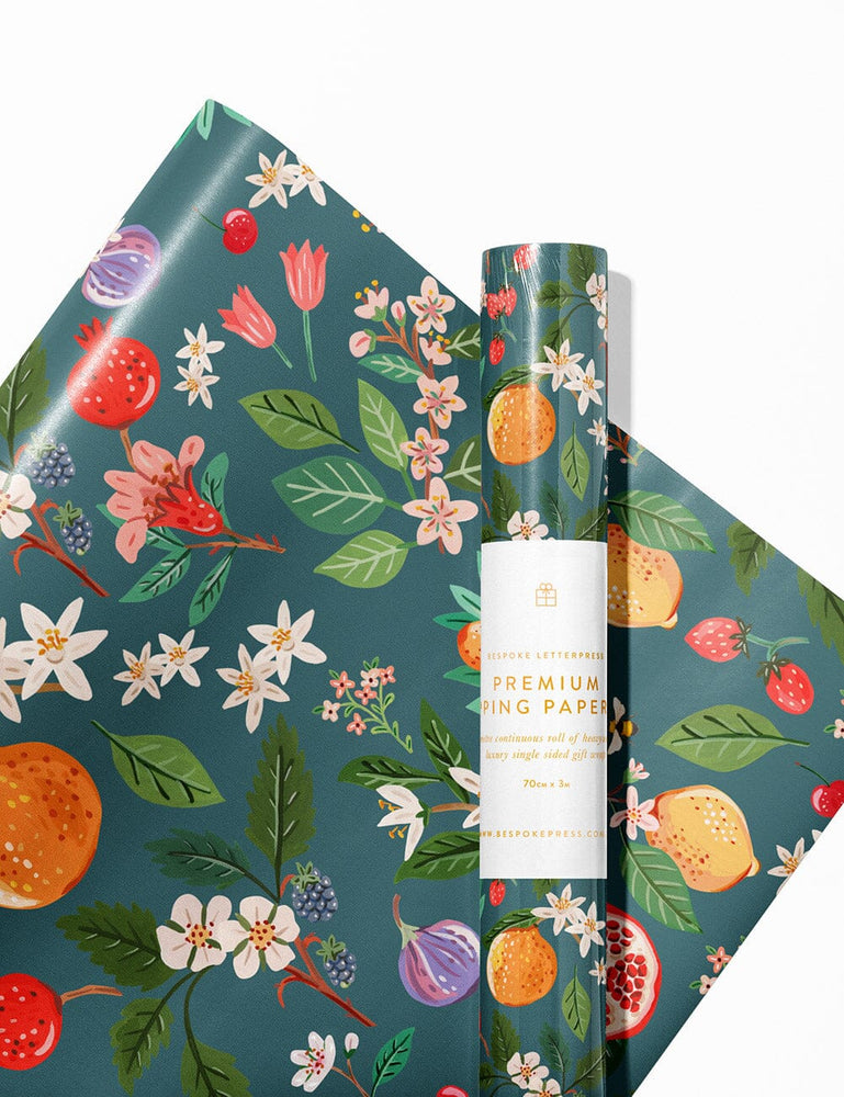 Gift Wrap Roll - Tutti Fruity Gift Wrapping Bespoke Letterpress 