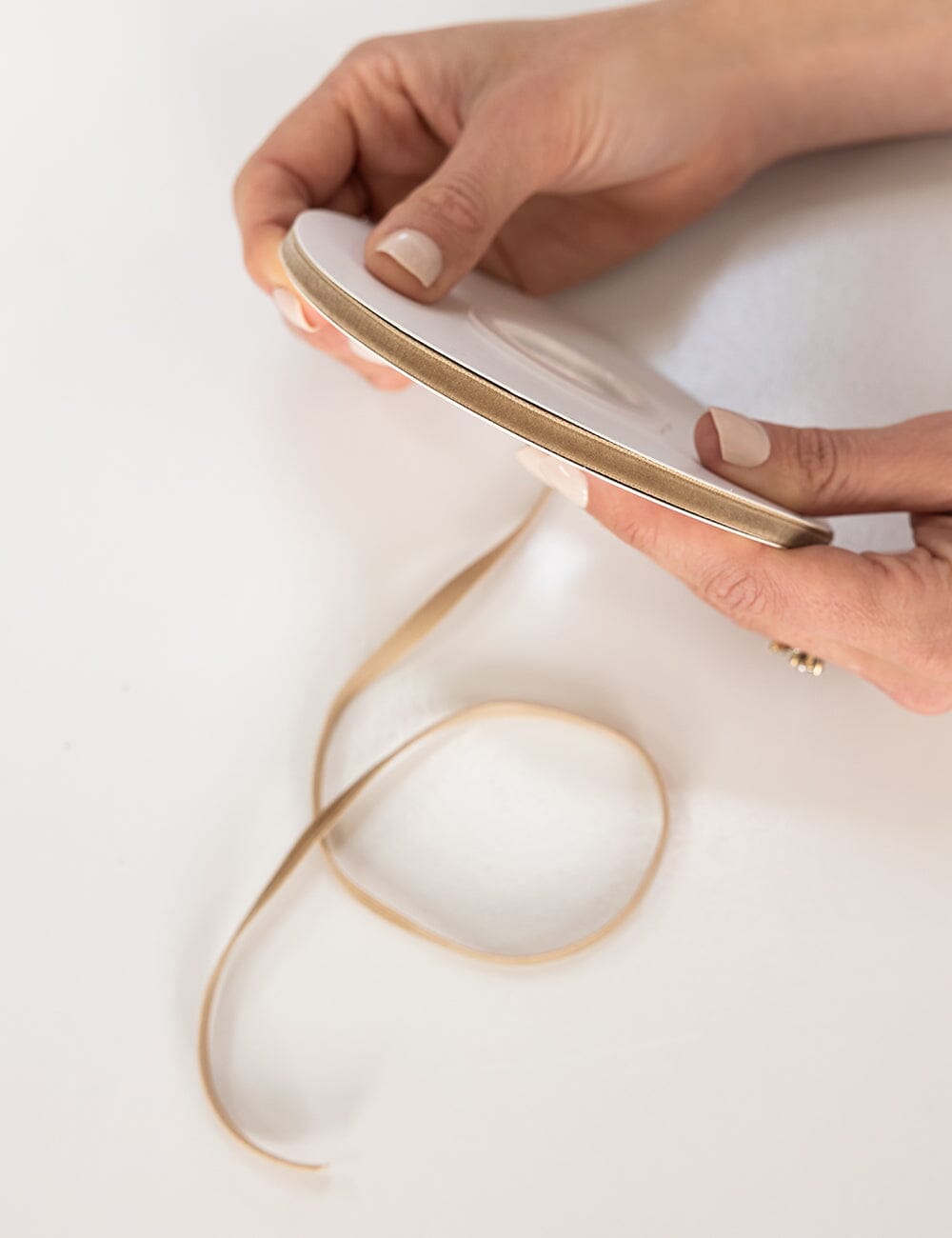 Soft Gold Velvet Ribbon 6mm 10 Meters Velvet Ribbon Bespoke Letterpress 