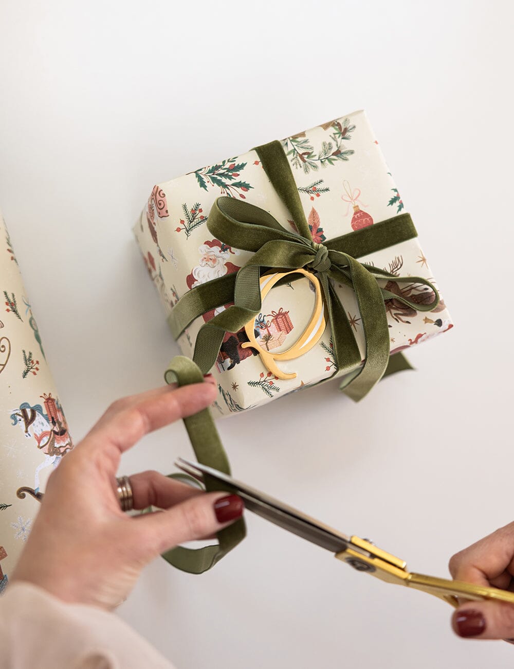 Olive Green Velvet Ribbon 16mm 10 Meters Velvet Ribbon Bespoke Letterpress 