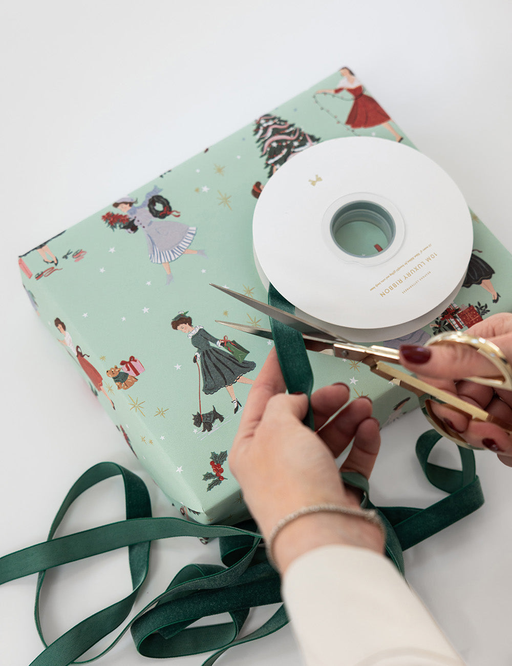 Spruce Velvet Ribbon 10 Meters