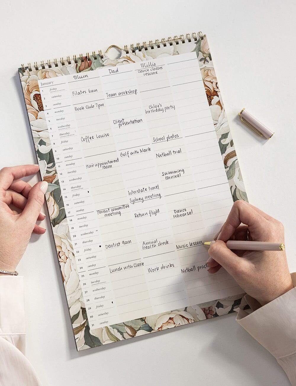 2027 Vertical Wall Planning Calendar