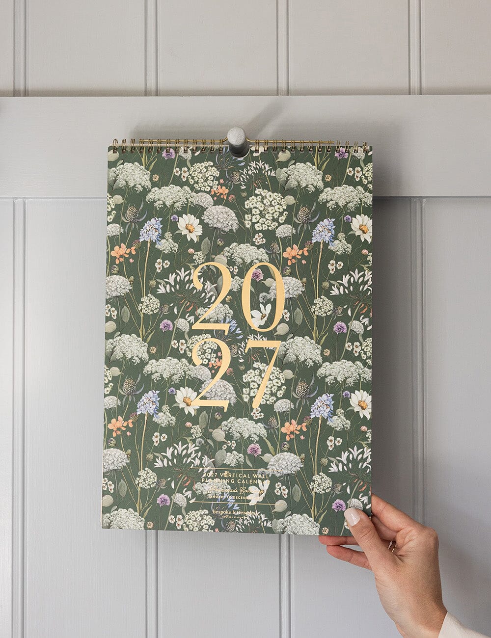 2027 Vertical Wall Planning Calendar Calendars Bespoke Letterpress 
