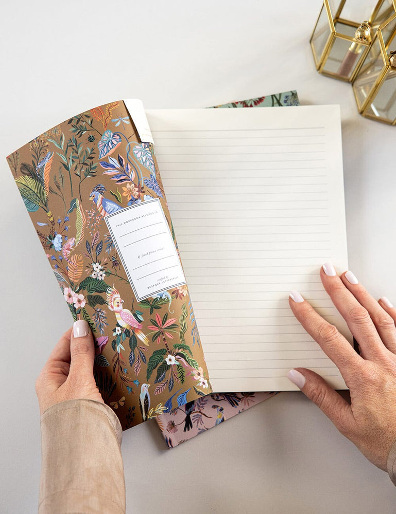 Workbook Bundle: Bermuda + Songbirds + Wildflower Workbook Bespoke Letterpress 