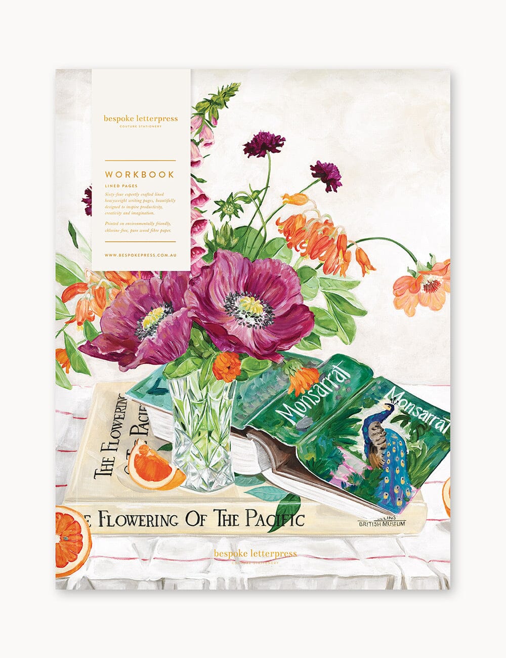 Poppies & Foxglove Workbook Workbook Bespoke Letterpress 