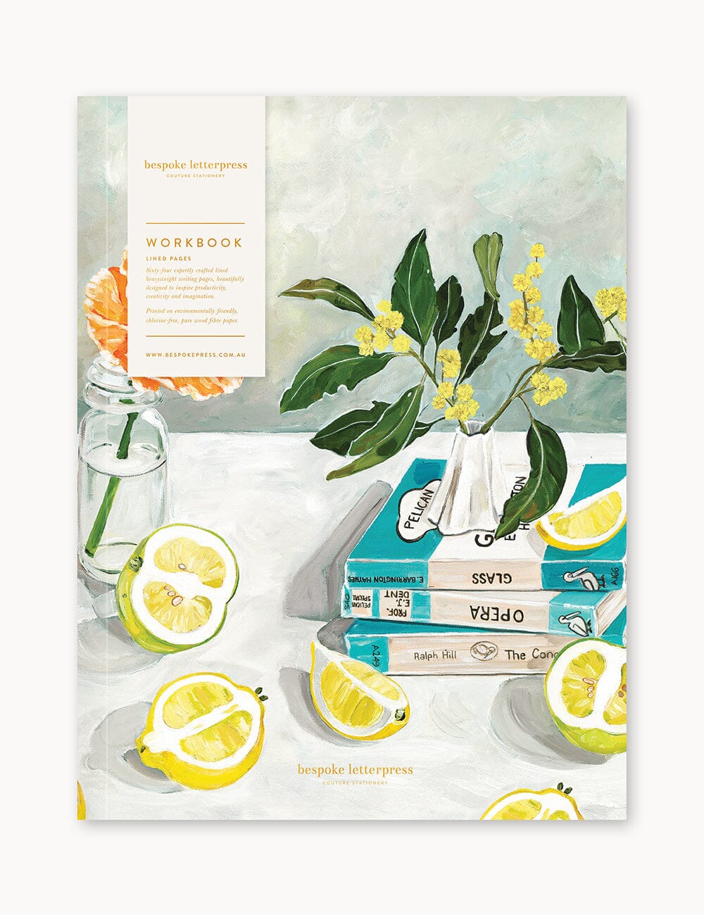 Wattle & Citrus Workbook Workbook Bespoke Letterpress 