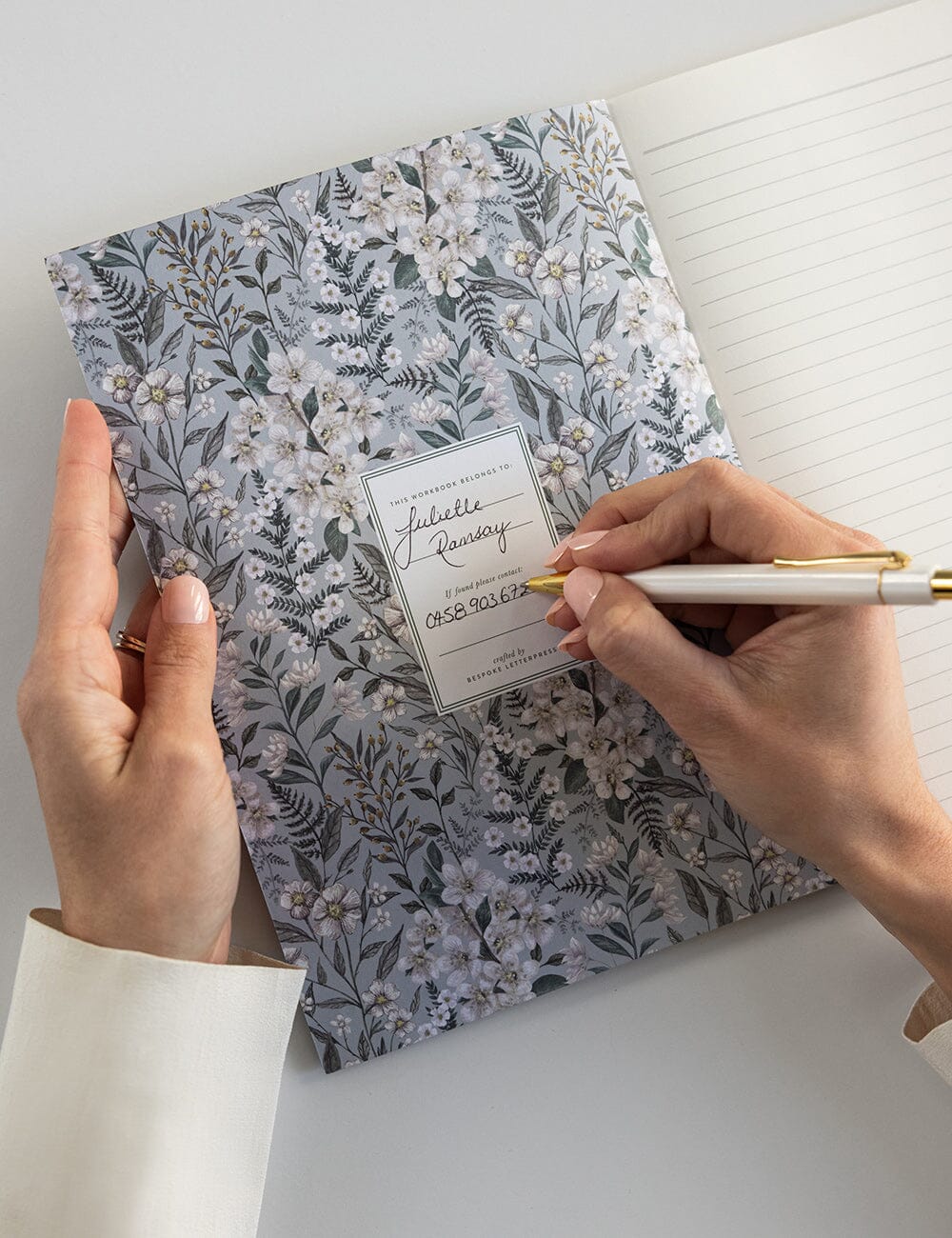 Ivory Garden Workbook Workbook Bespoke Letterpress 
