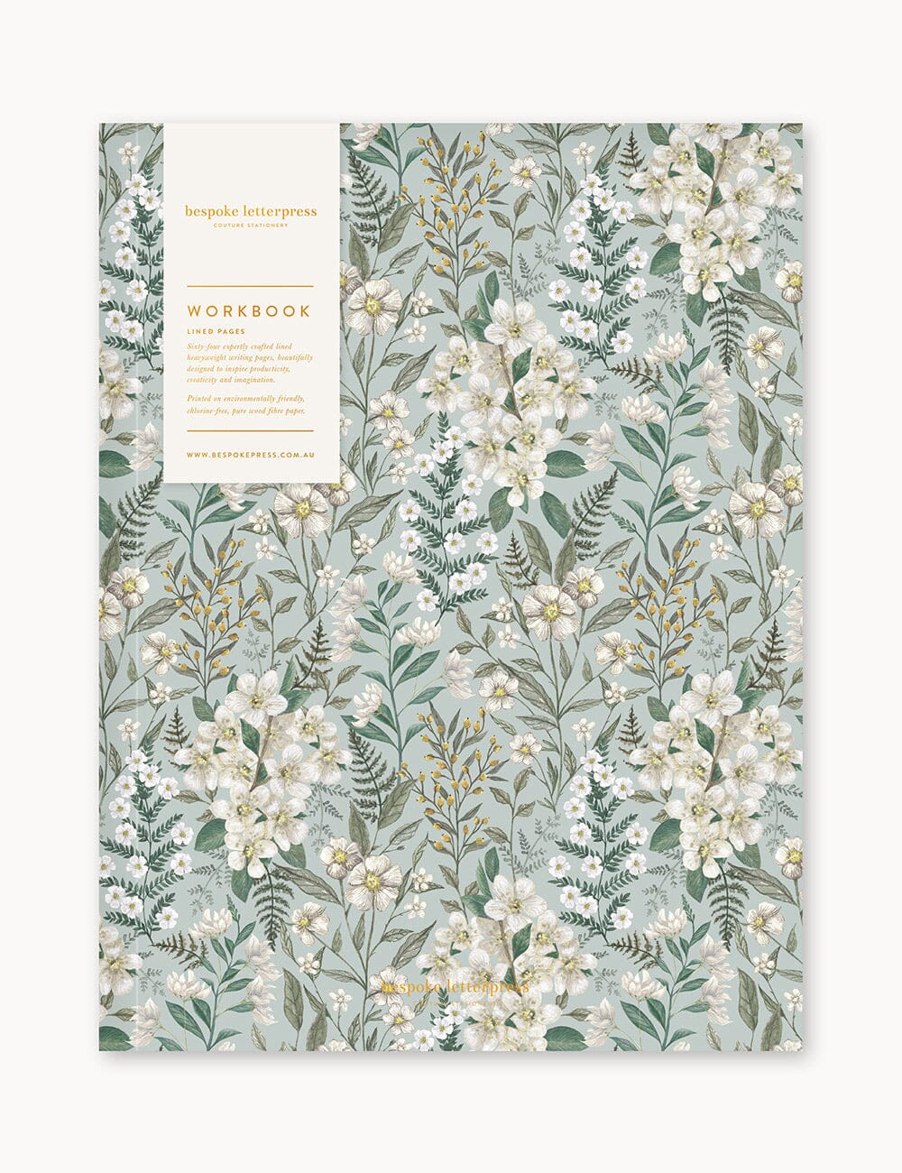 Ivory Garden Workbook Workbook Bespoke Letterpress 