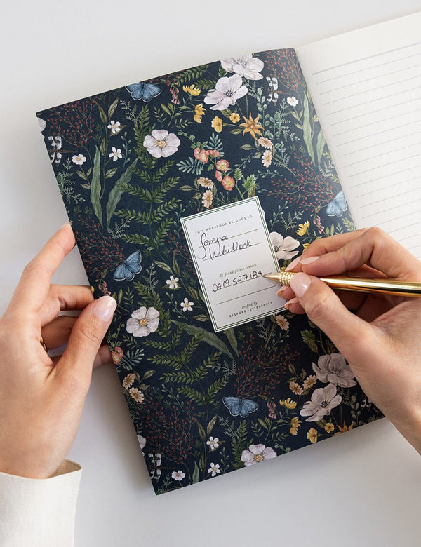 Premium Workbook With Gold Gilded Edges