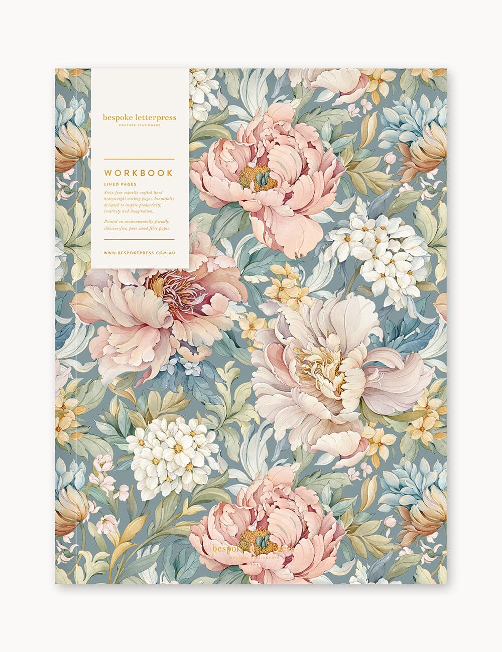 Regency Blooms Workbook Workbook Bespoke Letterpress 
