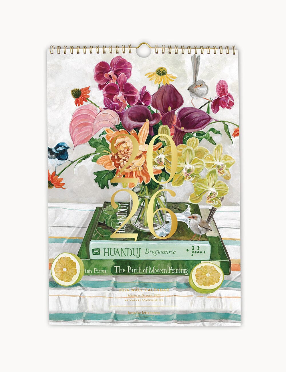 2026 Wall Calendar Calendars Bespoke Letterpress 