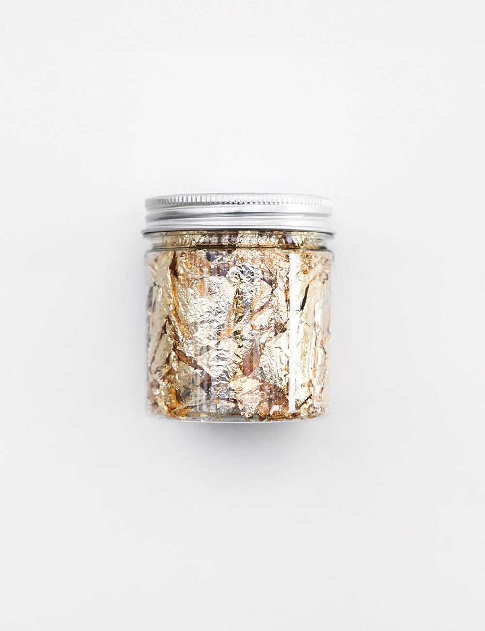 Wax Foil Leaf Jar - Gold