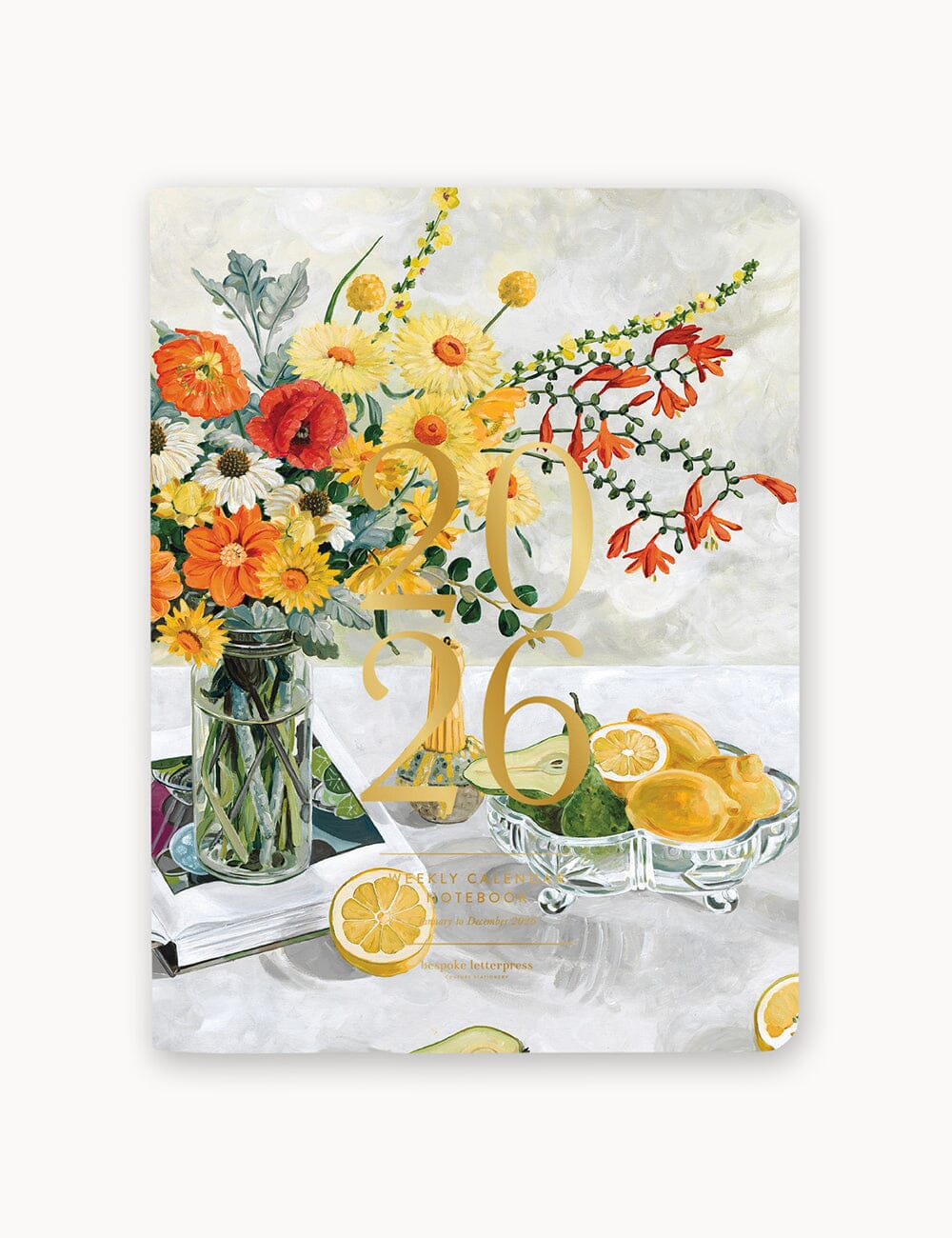 2026 Weekly Calendar Notebook Planners Bespoke Letterpress 